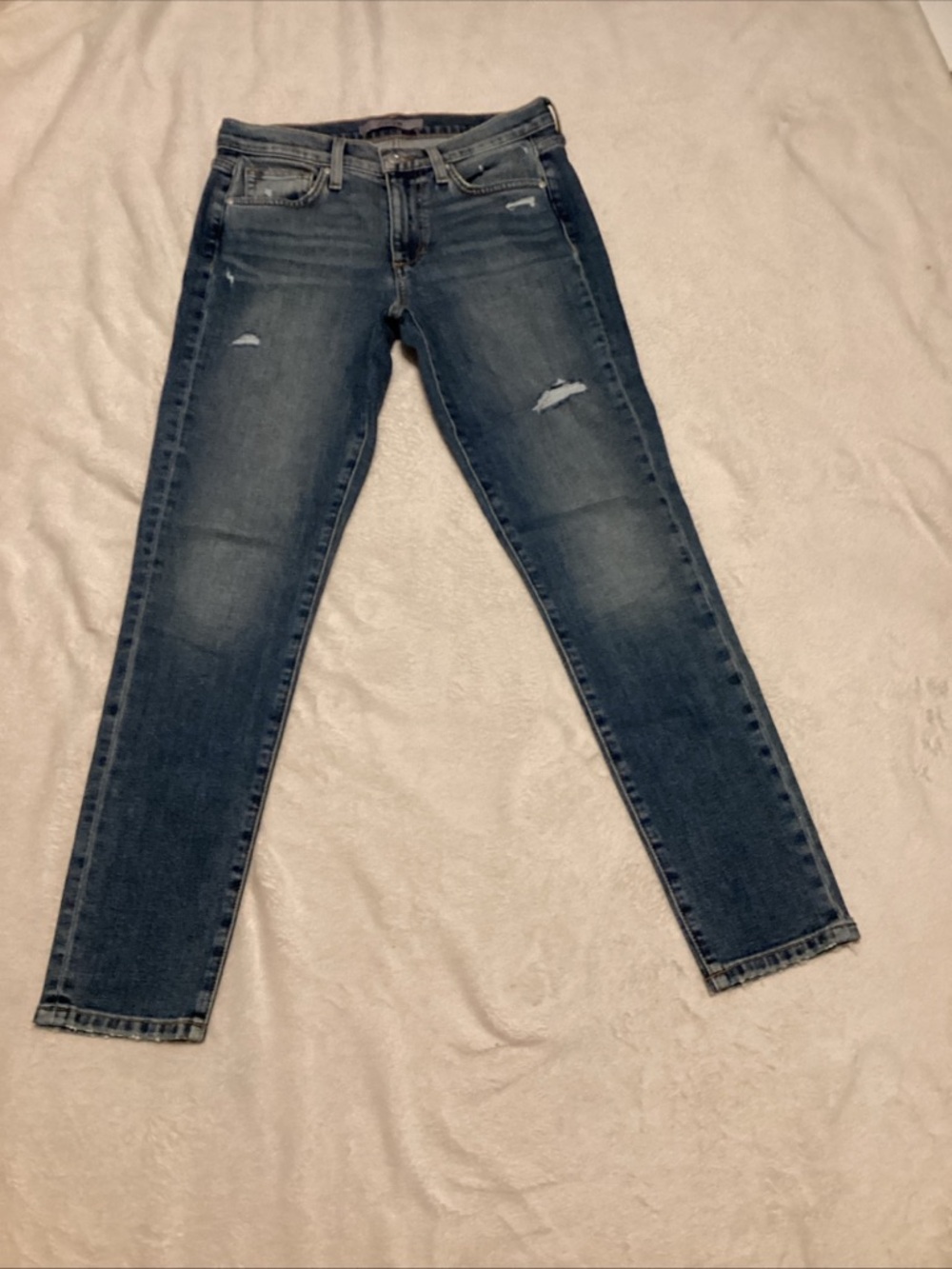 Joe's Jeans Skinny Ripped Dark Blue Denim